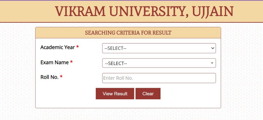 Vikram-University-Result 2024