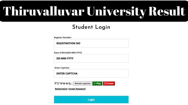 Thiruvalluvar University Result 2024 