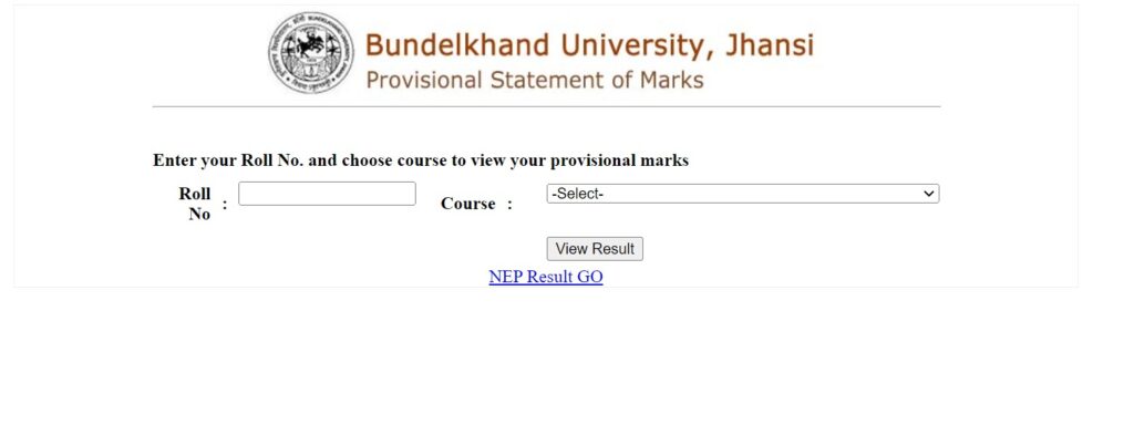 bundelkhand university result

