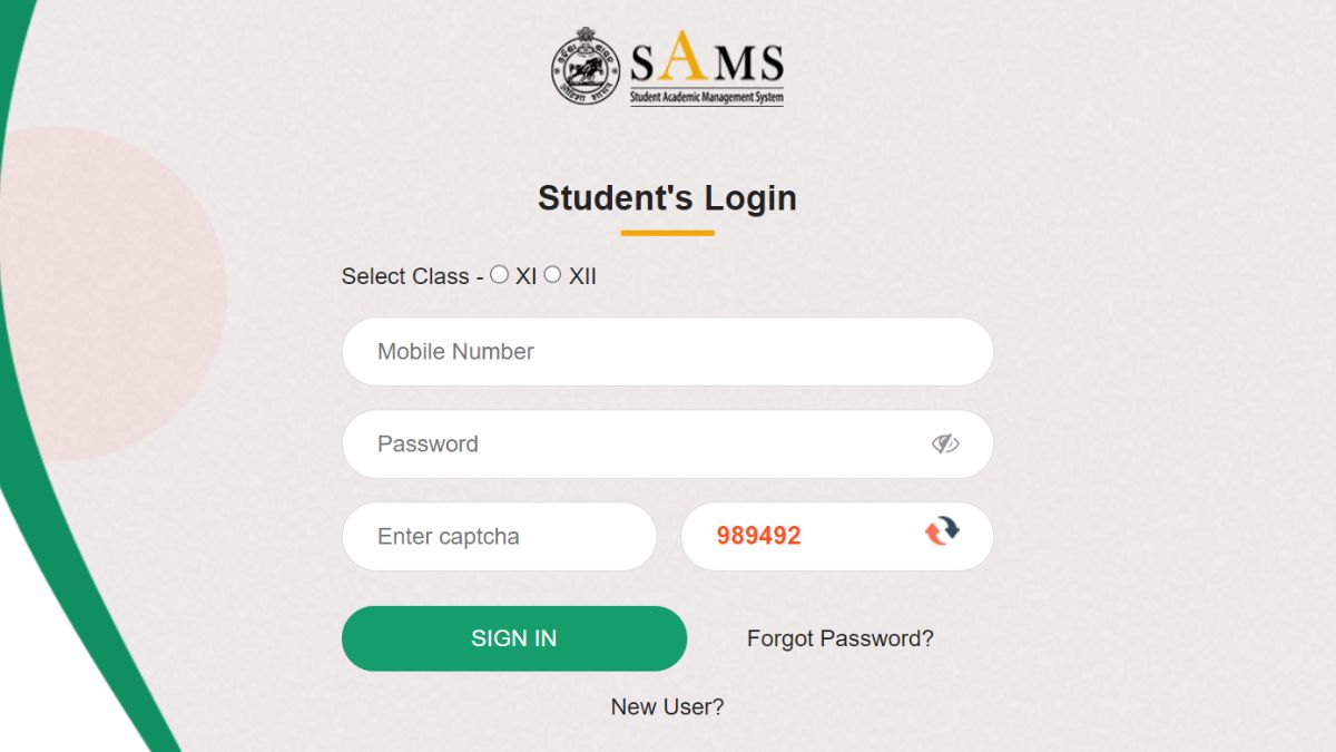 SAMS Odisha +3 Application Form 2024, Admission Process, Eligibility